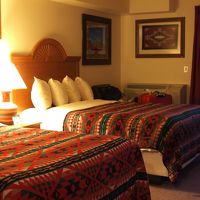 温もりある客室です。テラスの奥には絶景が！