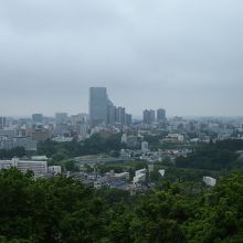 仙台市内が一望、一番高いビルは180mの仙台トラストタワー