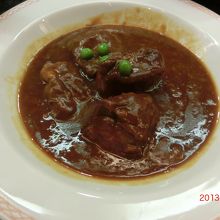 大好きなタンシチュー。タンが４つ。７９０円。