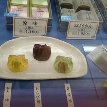 涼しげなデザートです。