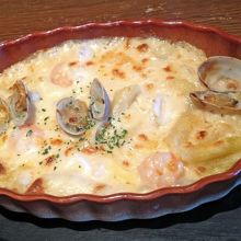 シーフードグラタン