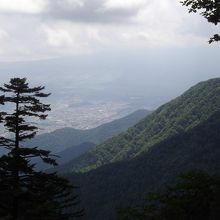 登山道からの眺望