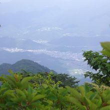 頂上付近からの眺望