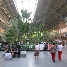 植物園のような駅