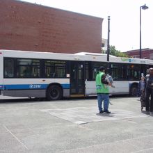 ＃１１のバス乗り場