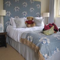 部屋にはテディベアが。