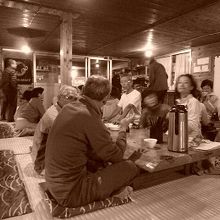 食事をする１階