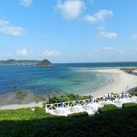 裏庭から見える「角島大橋」