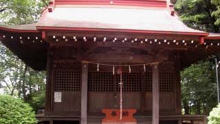 緑に覆われた神社