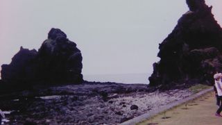 溶岩でできた奇石の数々