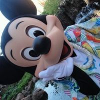 アロハシャツを着たミッキー