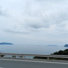 日本海の素敵な風景を見晴らすことができます