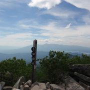 富士山を望む絶景の尾根