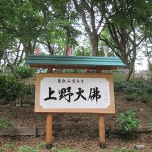 大仏山の看板です