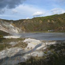 大湯沼。ここから流れ出している。