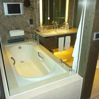 水量十分で快適なバスルーム