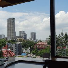 店内からの景色、気持ちいいです！