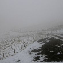 吹雪の駒ケ岳山頂