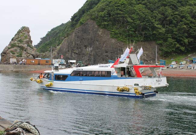 小袖海岸までの遊覧船