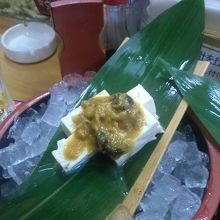 シャコ貝ウニ漬け