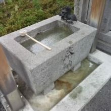 入り口には小さな神社があります