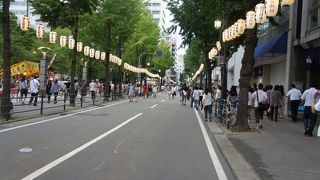 川端地区にある都市型公園