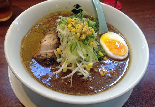 鹿児島市照国神社そば、黒味噌ラーメン発祥の店