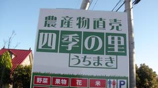 地元の物産を売っています