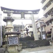 高台にあるので、景色も抜群の神社