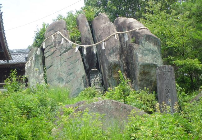 県の天然記念物　花崗岩