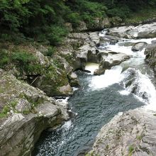 吊橋の上から・・・絶景！！