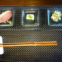 前菜3品　これをライスのおかずにするべきだった(××)