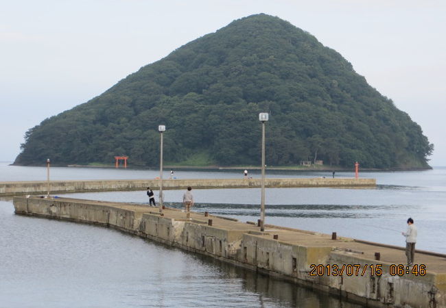 道の駅の前は陸奥湾です