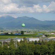 ファーム富田から見えるメロンバルーン