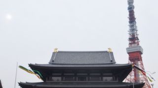 由緒ある寺院と東京タワー