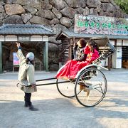 小諸を人力車に乗って観光