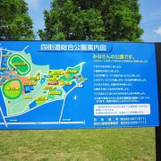 自然を生かした大きな公園