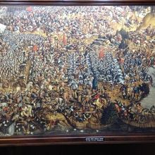 中世の戦闘の様子。誰が誰(敵味方)だか．．．