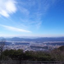 駐車場から、慶州市内の眺望