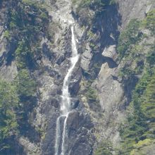 最上流部にかかる「御来光の滝」