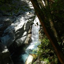下流部にかかる「虎ケ滝」
