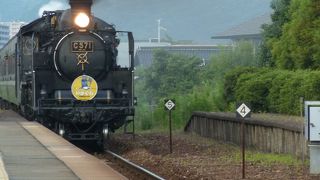 蒸気機関車に乗れます