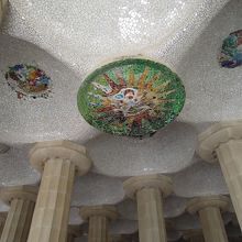 タイルがふんだんに使われています。