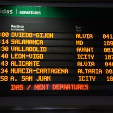 列車情報表示板