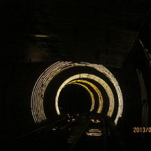 外灘観光隧道のイルミネーション。