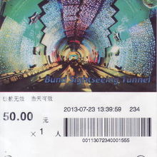 乗車券片道５０元、往復７０元。高い。