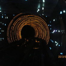 外灘観光隧道のイルミネーション