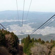 比叡山山頂駅手前からの下界の眺め 