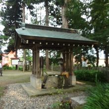 飯笠山神社の手水舎。