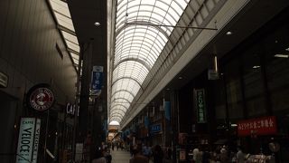 中洲川端駅のすぐ前から続く商店街